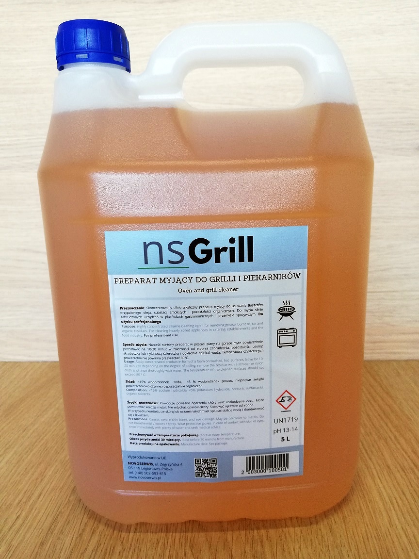 NS Grill 5L silnie skoncentrowany preparat myjący