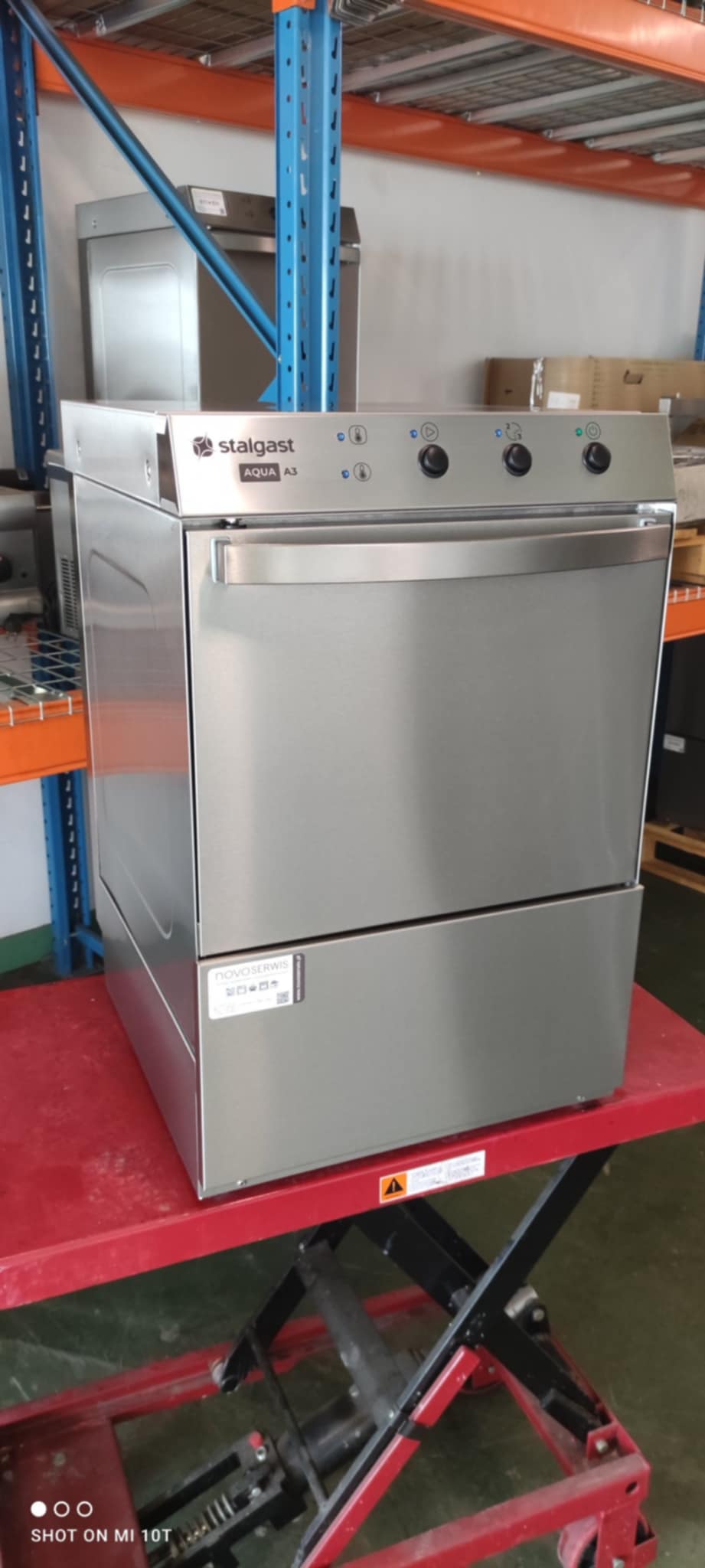 Zmywarka wyparzarka do szkła Stalgast AQUA A3 model 801401 2,73kW 230V  Produkcja 09.04.2025