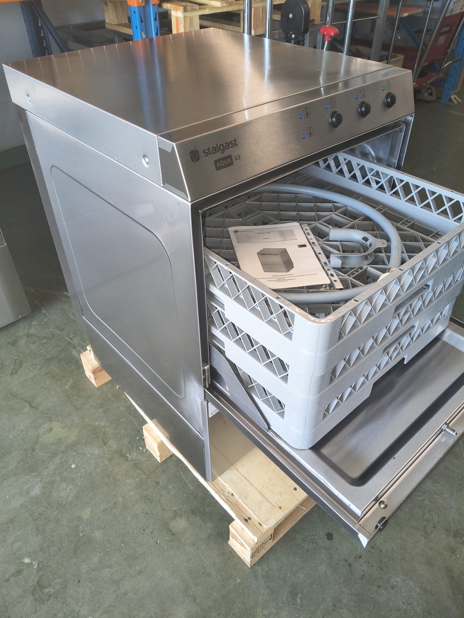 Zmywarka wyparzarka Stalgast AQUA A3 801507 4,9kW 400V pompy Prod 25.11.2024