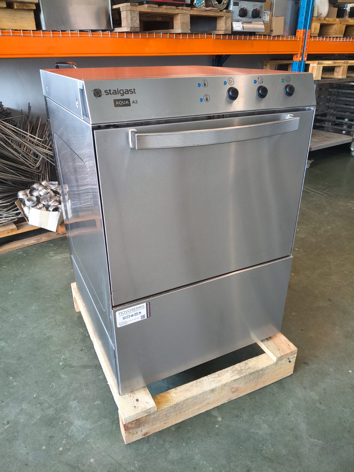 Zmywarka wyparzarka Stalgast AQUA A3 801507 4,9kW 400V pompy Prod 05.07.2023
